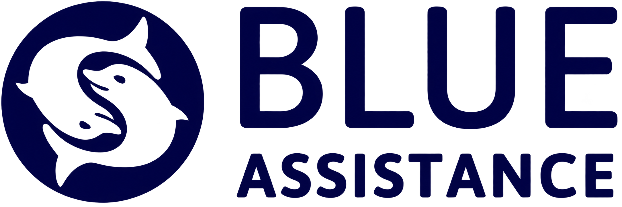Logo Blue Assistance blu navy trasparente