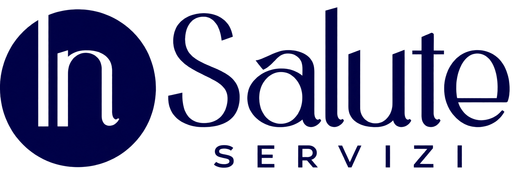 Logo InSalute SERVIZI blu navy