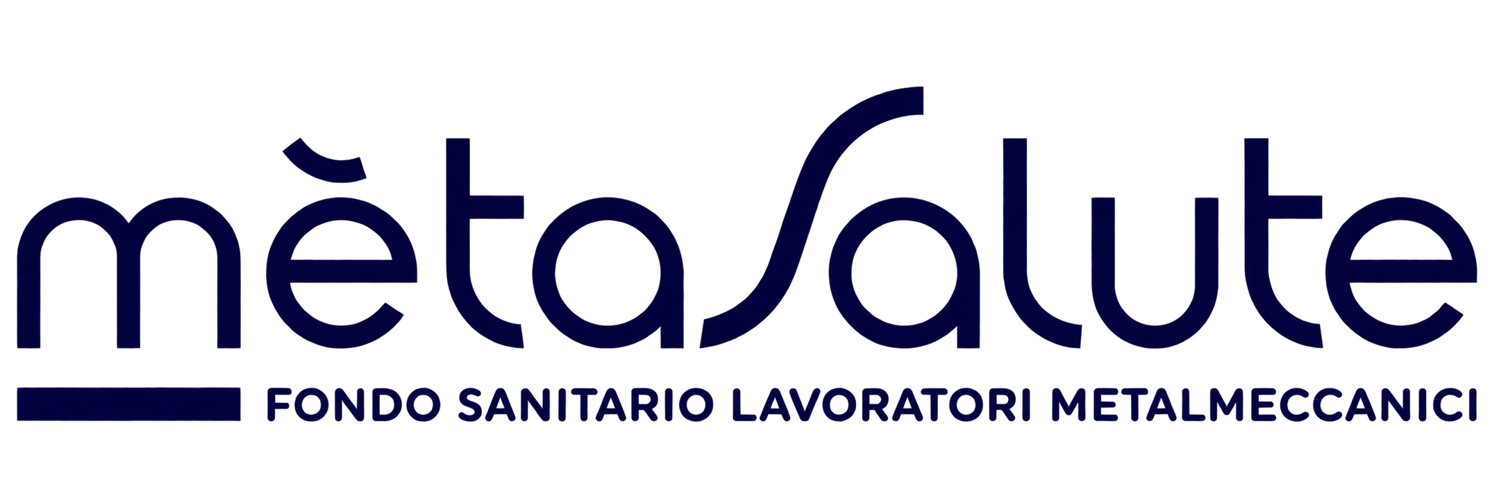 Logo mètaSalute in blu navy uniforme